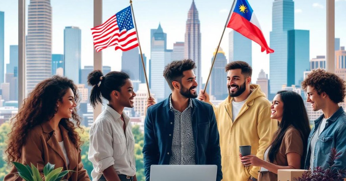 Comunidad hispana en Houston Texas en evento de negocios Amazon e-commerce